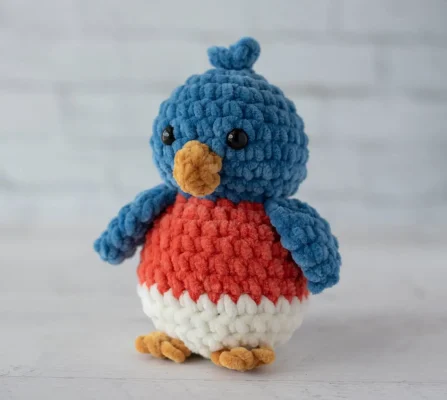 Belinda the Crochet Bluebird