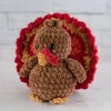 Toby the Crochet Turkey – Handmade Amigurumi Stuffed Toy – Thanksgiving Gift Decor